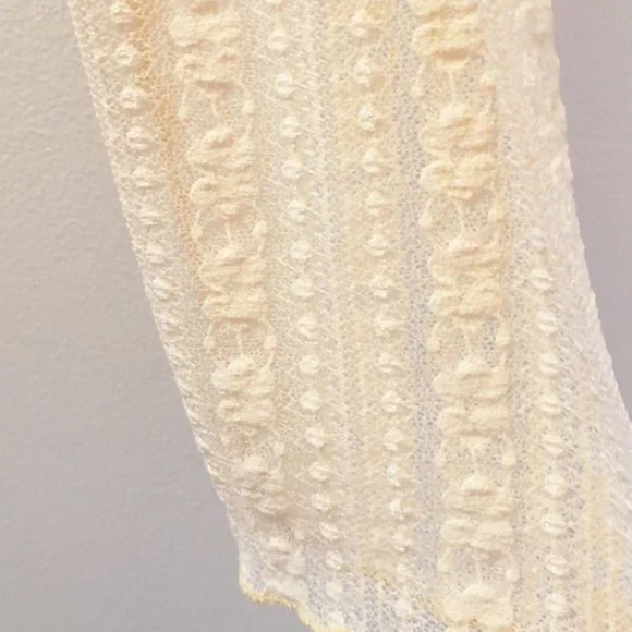 Bohme Ivory/Cream Lace Blouse w/Cowl Neck Sz Small - Picture 3 of 4